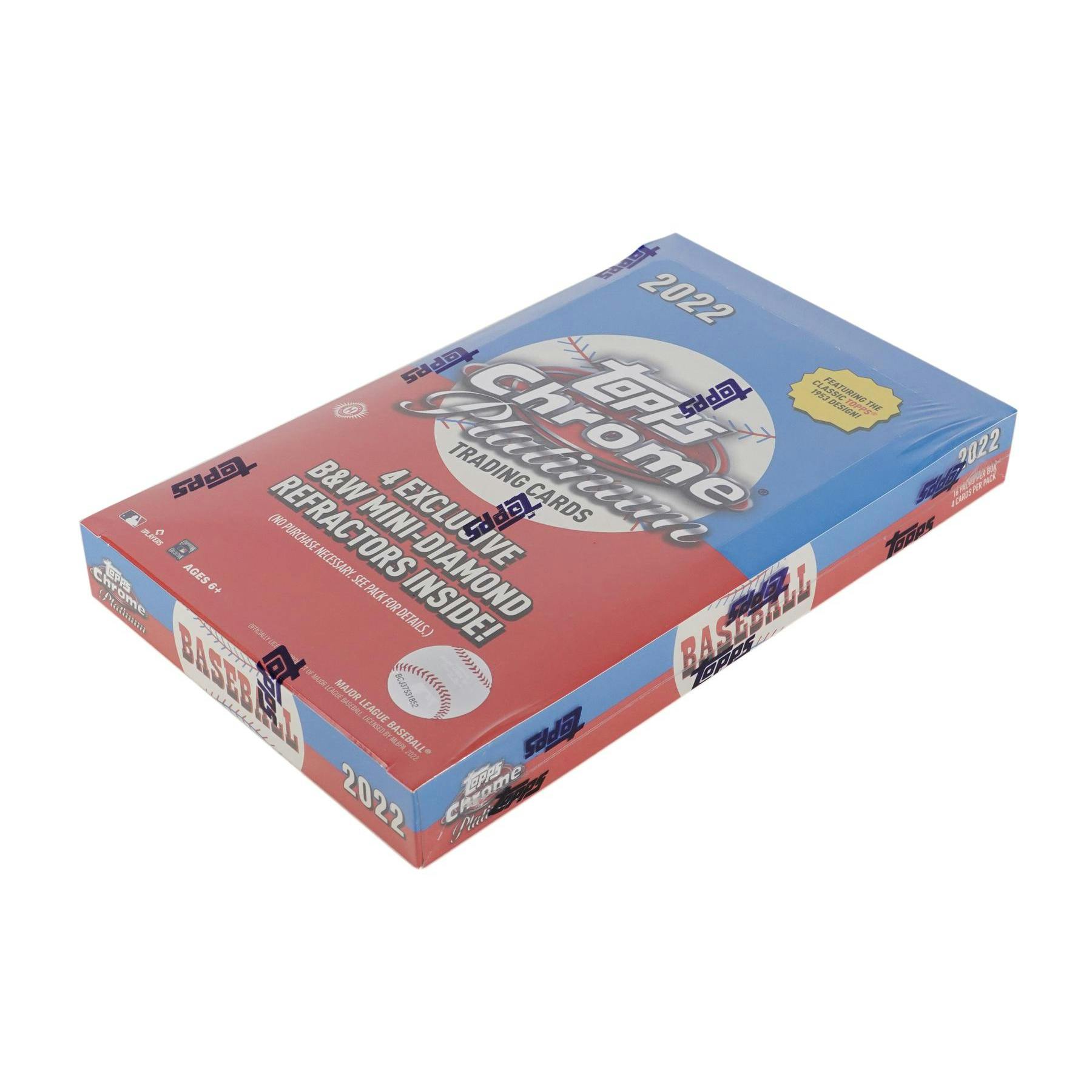 2022 Topps Chrome Platinum Anniversary Baseball Hobby LITE 16-Box Case