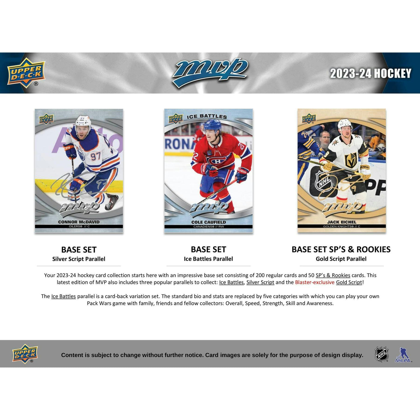 2023/24 Upper Deck MVP Hockey 36-Pack Retail Box