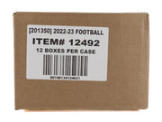 2022 Panini Obsidian Football Hobby 12-Box Case
