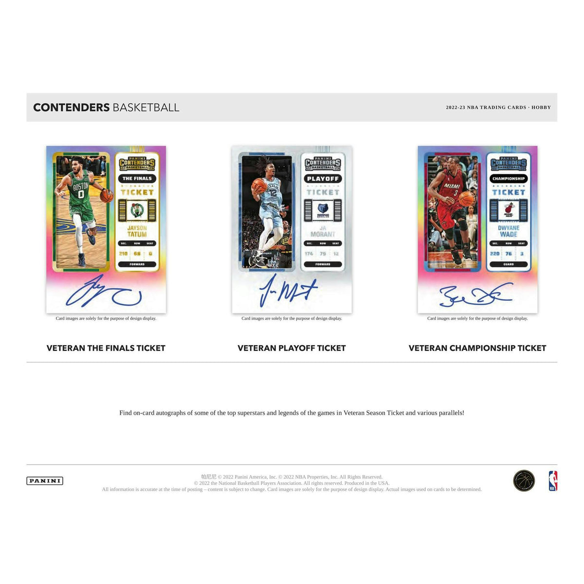 2022/23 Panini Contenders Basketball Hobby 12-Box Case