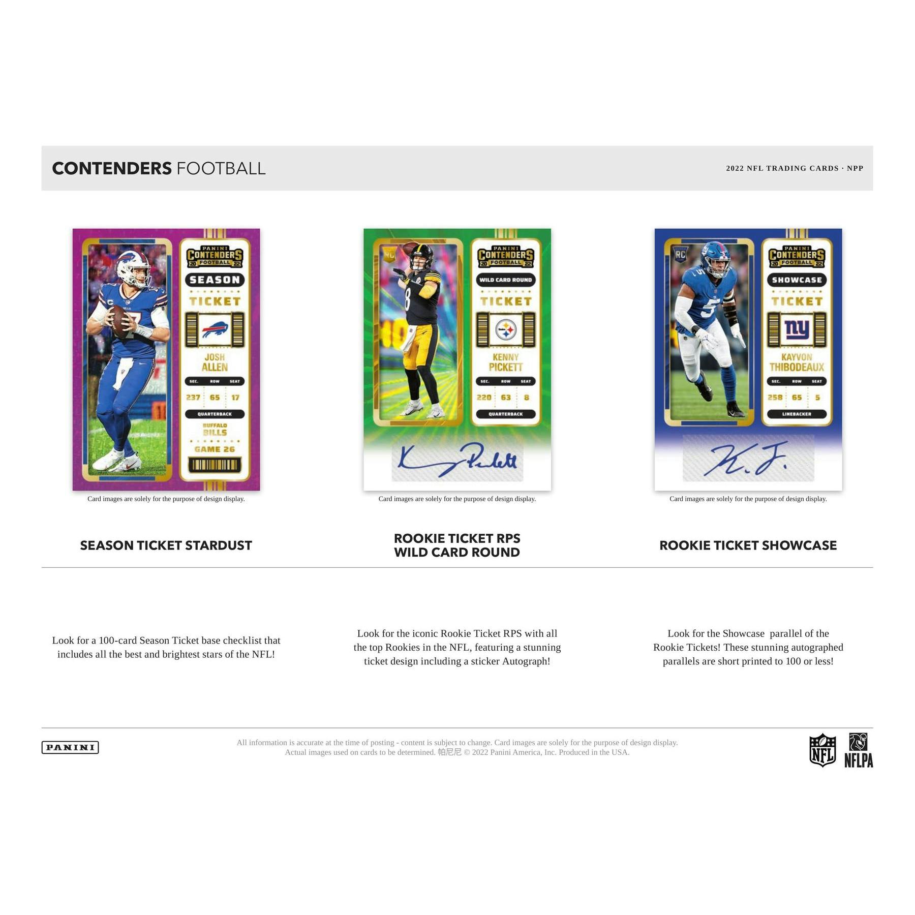 2022 Panini Contenders Football Blaster Box