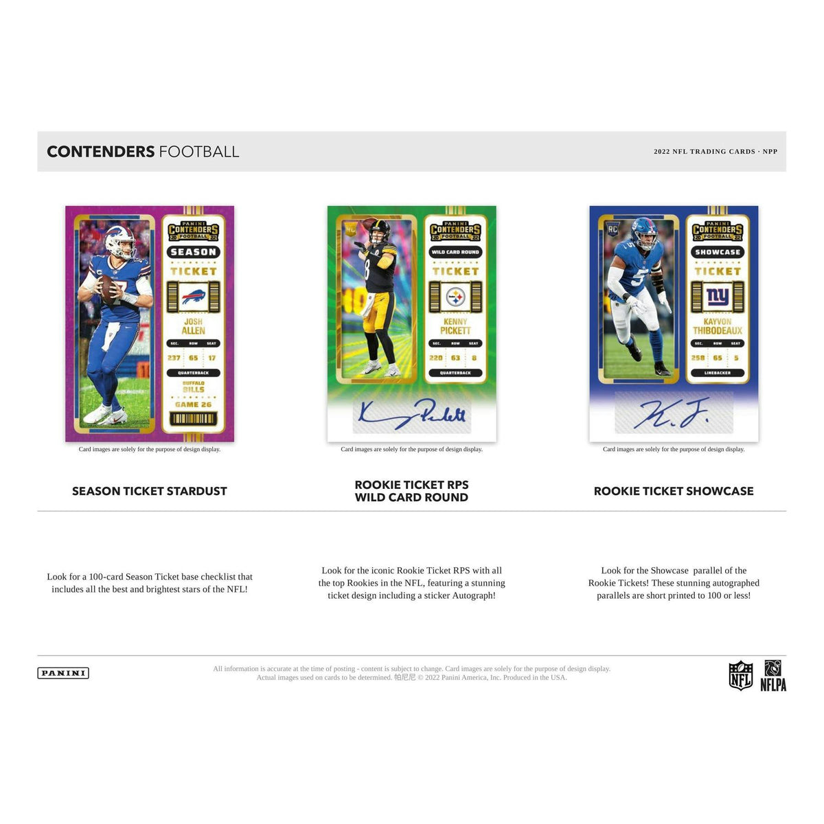 2022 Panini Contenders Football Jumbo Value Fat Pack Box (Emerald Parallels!)