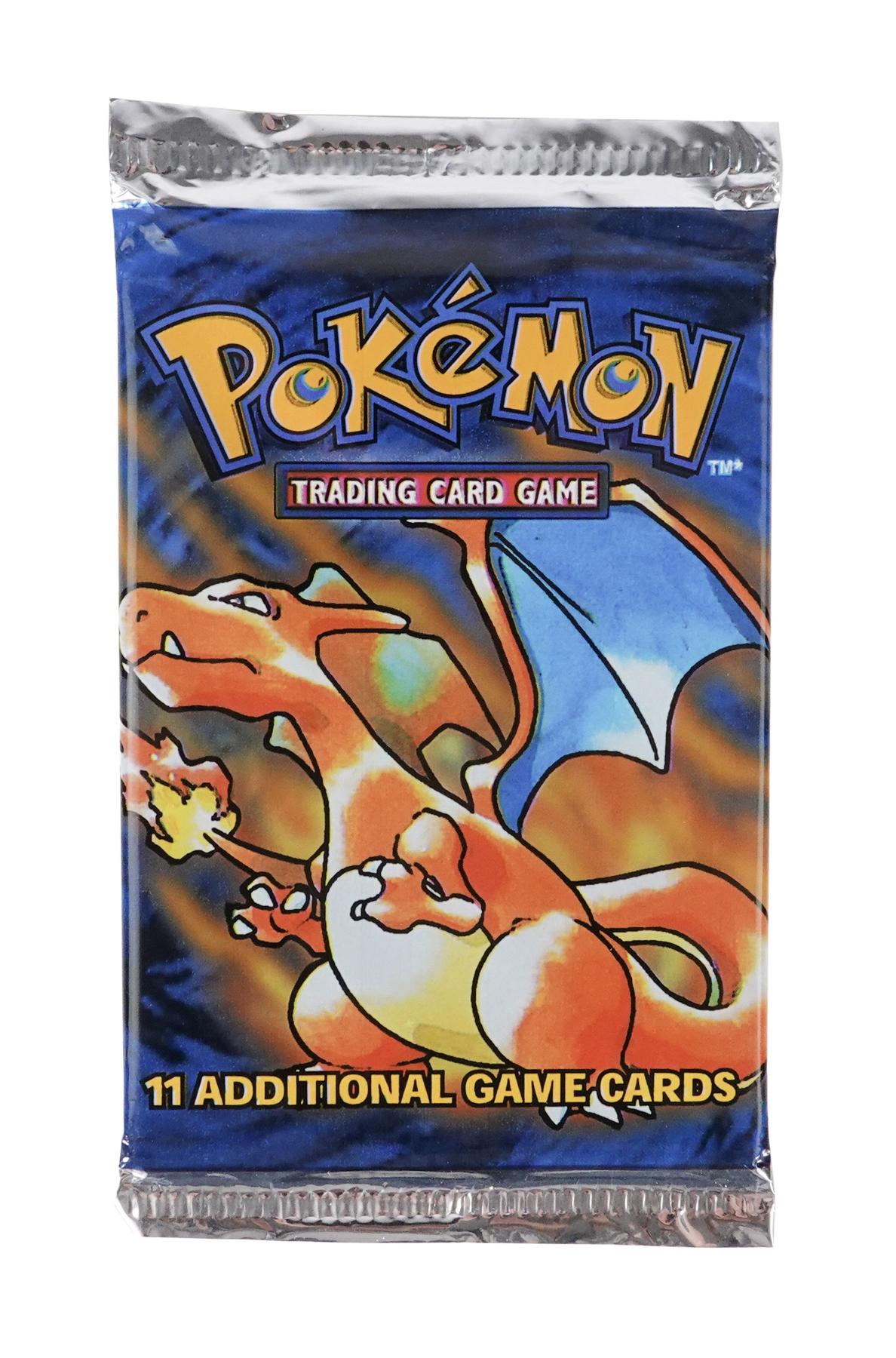 WOTC Pokemon Base Set 1 Unlimited Booster Pack UNWEIGHED UNSEARCHED Charizard Art