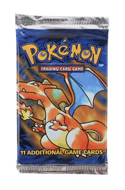 WOTC Pokemon Base Set 1 Unlimited Booster Pack UNWEIGHED UNSEARCHED Charizard Art