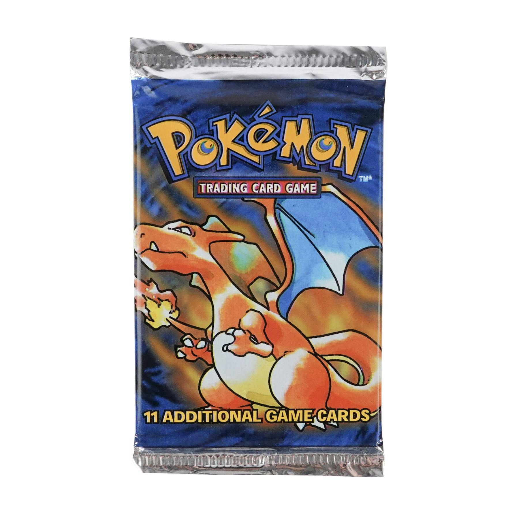 WOTC Pokemon Base Set 1 Unlimited Booster Pack UNWEIGHED UNSEARCHED Charizard Art