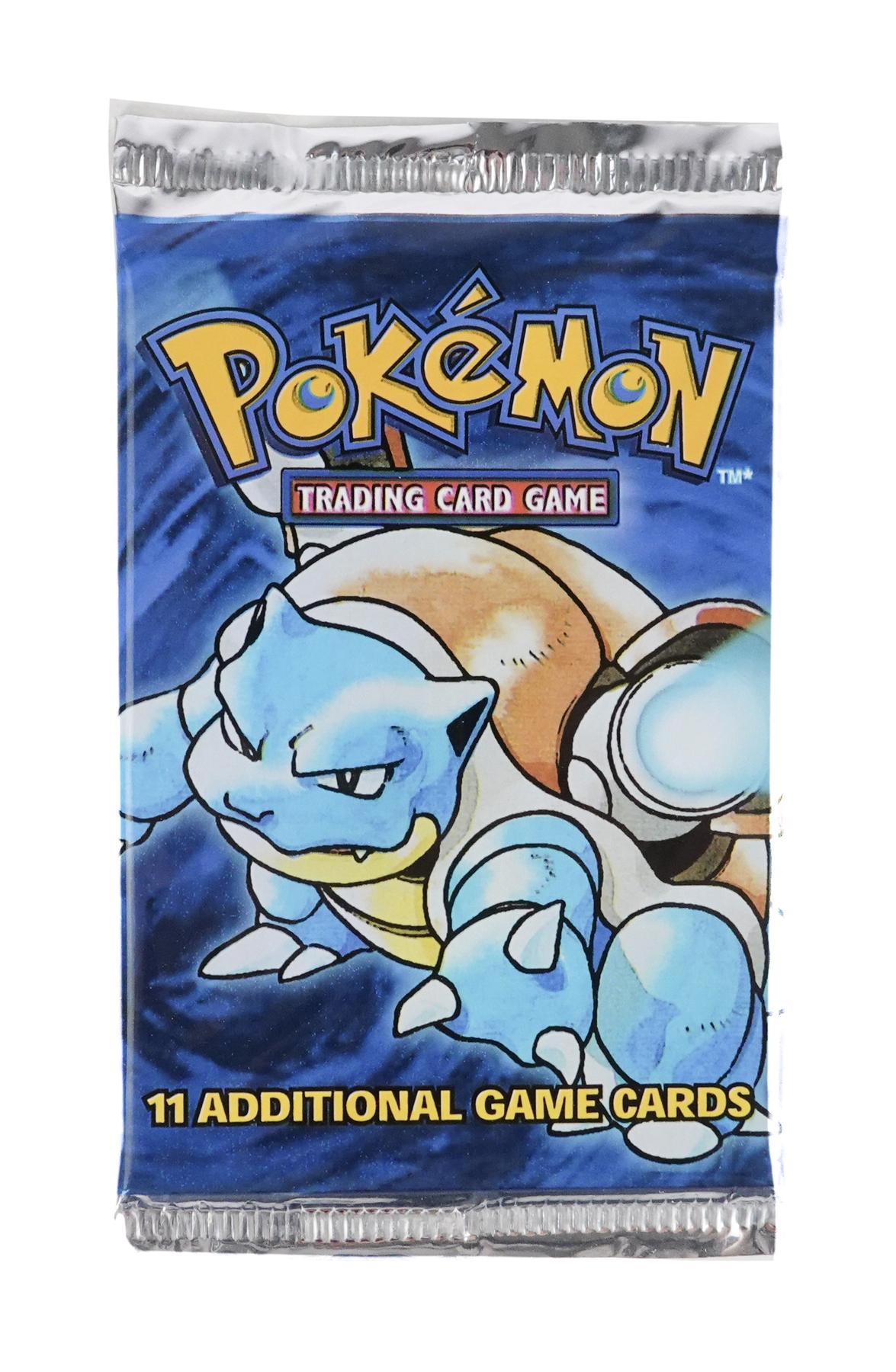 WOTC Pokemon Base Set 1 Unlimited Booster Pack UNWEIGHED UNSEARCHED Blastoise Art