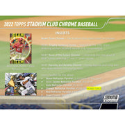 2022 Topps Stadium Club Chrome Baseball Hobby Box