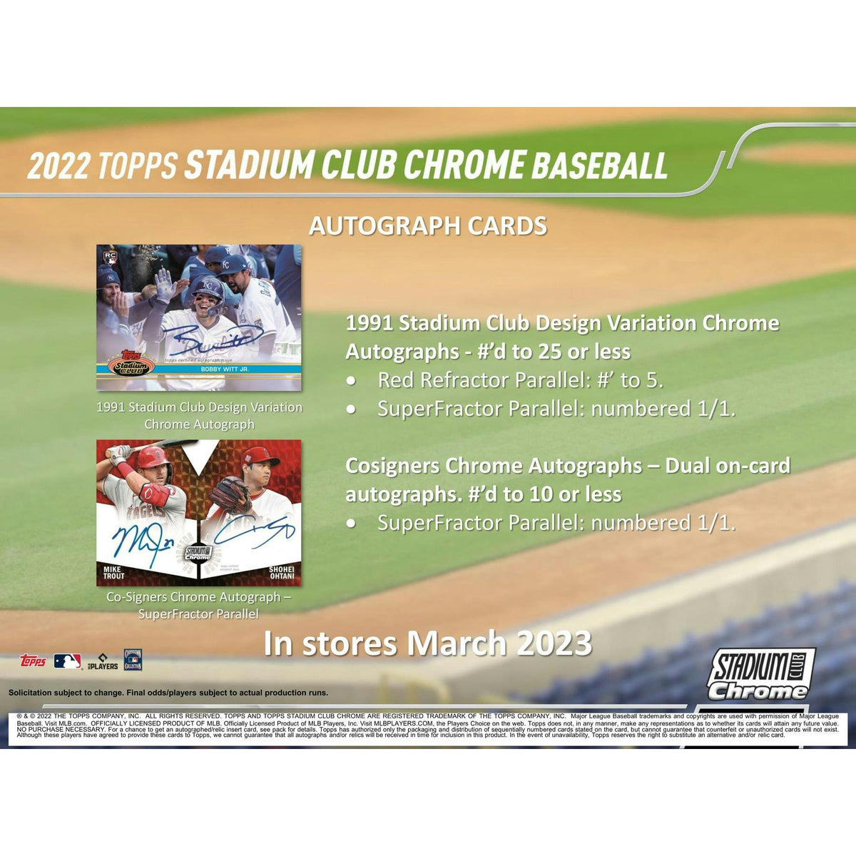 2022 Topps Stadium Club Chrome Baseball Hobby Box
