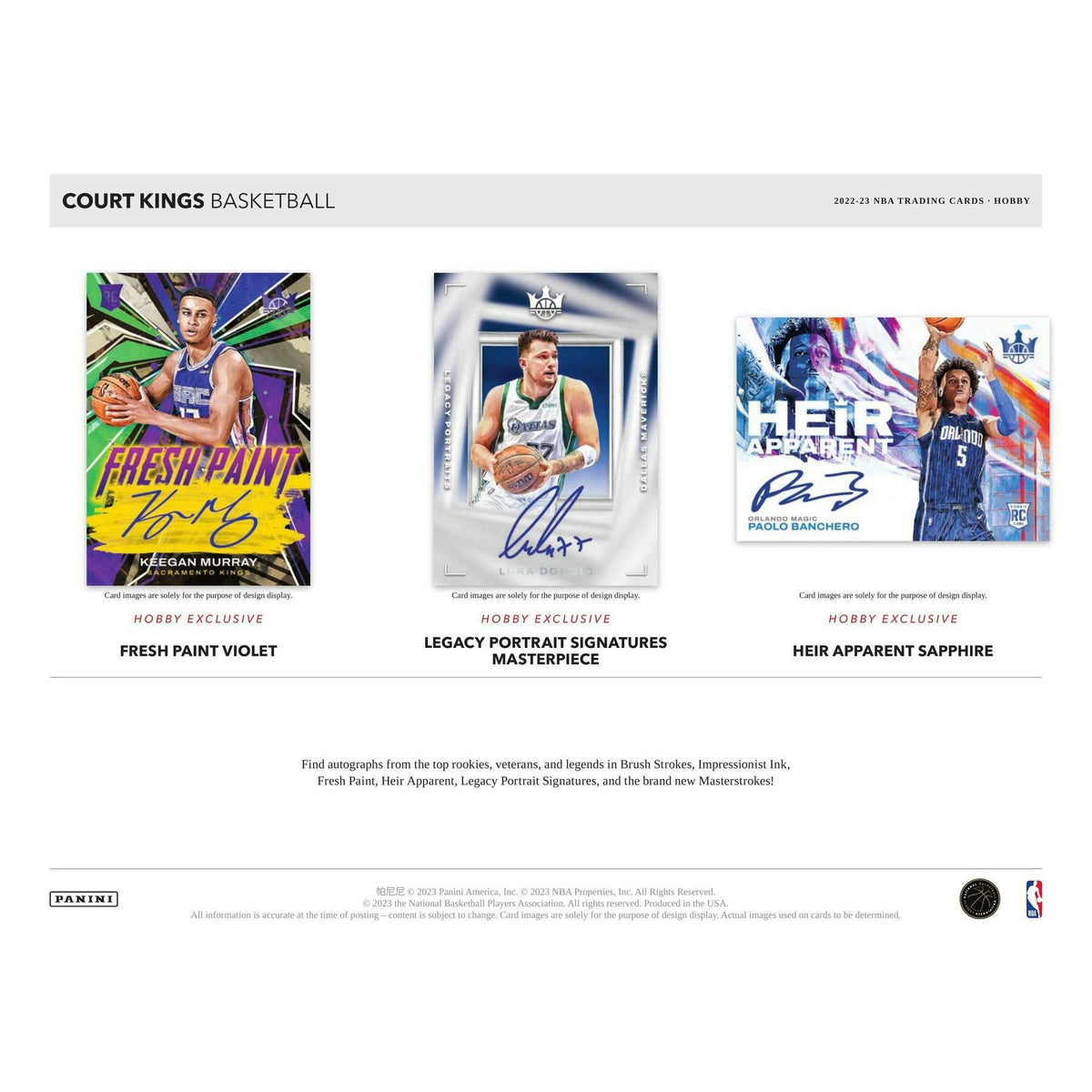 2022/23 Panini Court Kings Basketball Hobby 16-Box Case