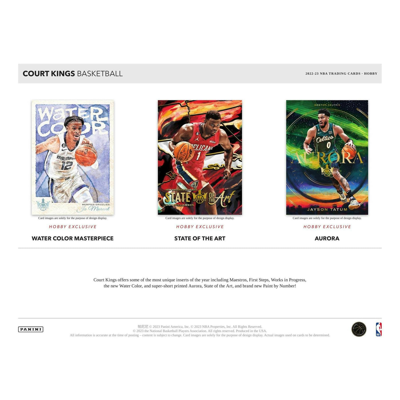 2022/23 Panini Court Kings Basketball Hobby Box