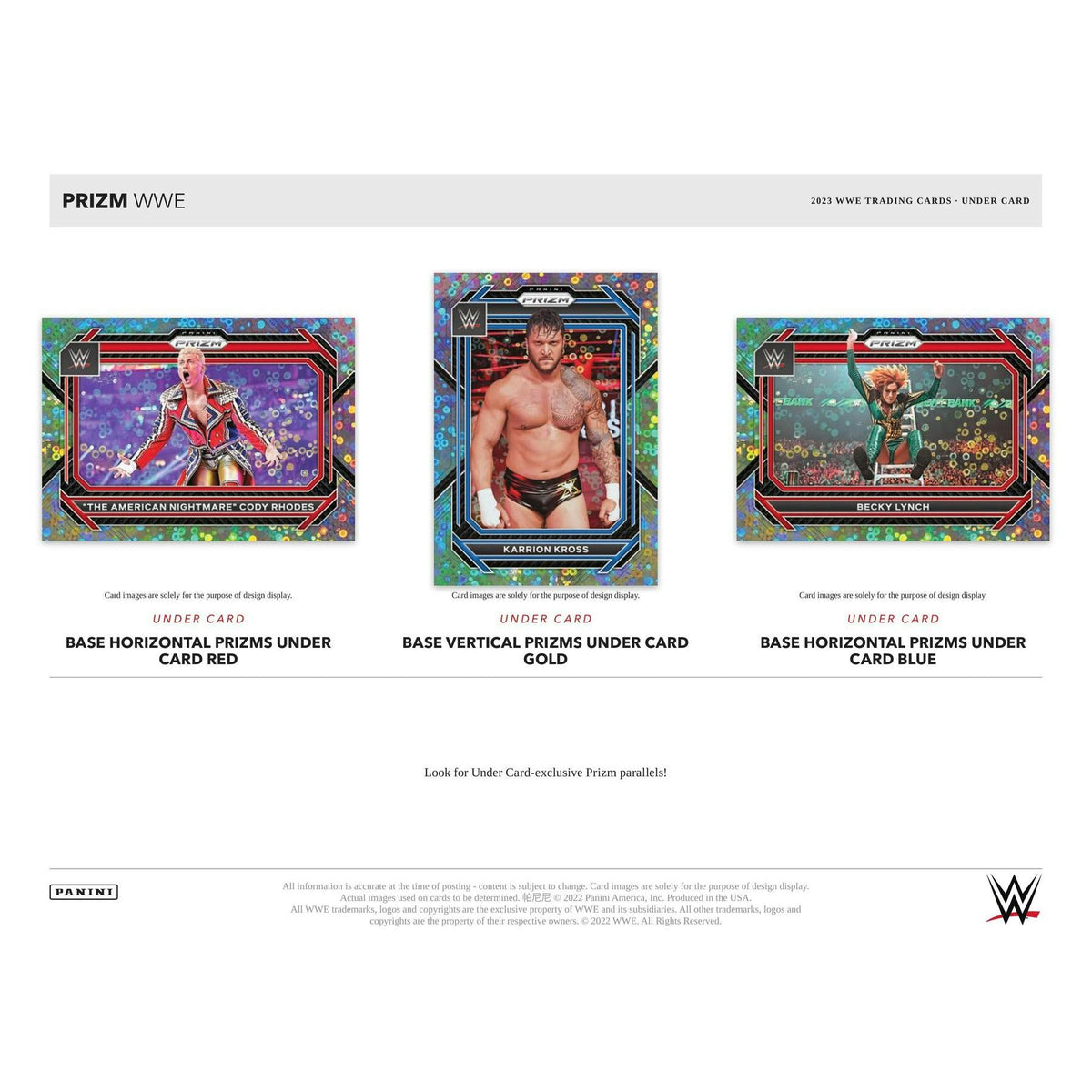 2023 Panini Prizm WWE Wrestling Under Card Box