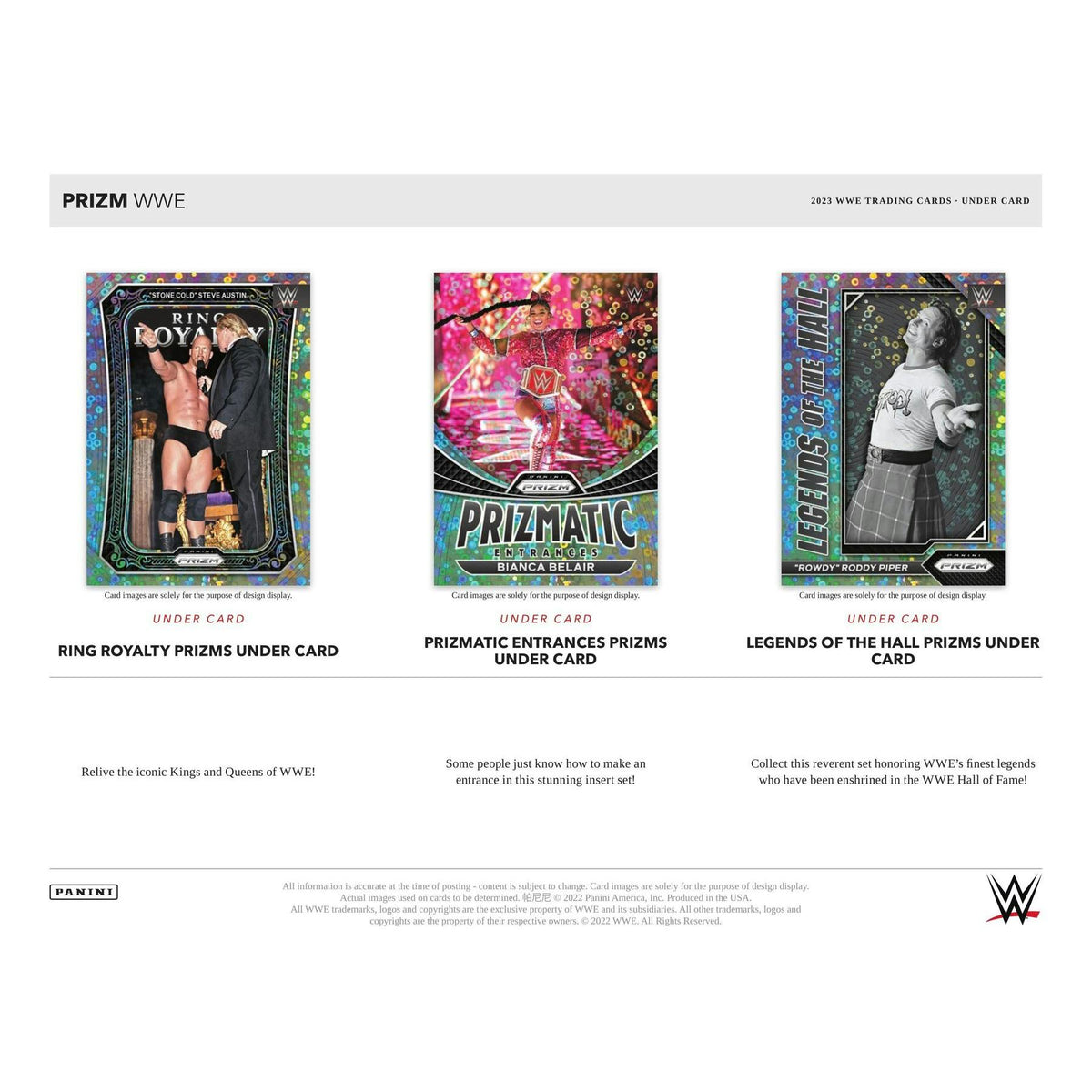 2023 Panini Prizm WWE Wrestling Under Card 20-Box Case