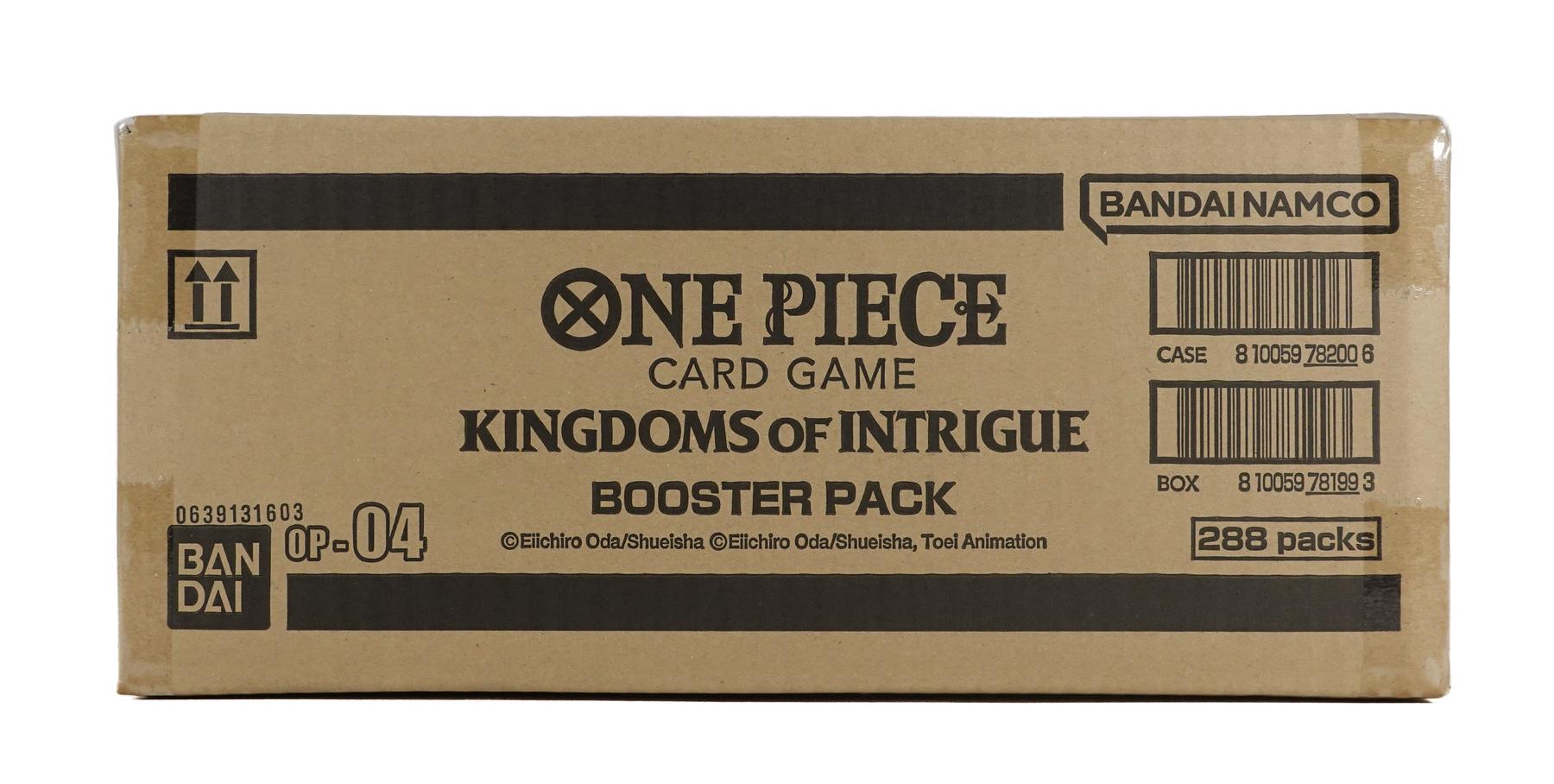 One Piece TCG: Kingdoms of Intrigue (OP-04) Booster 12-Box Case