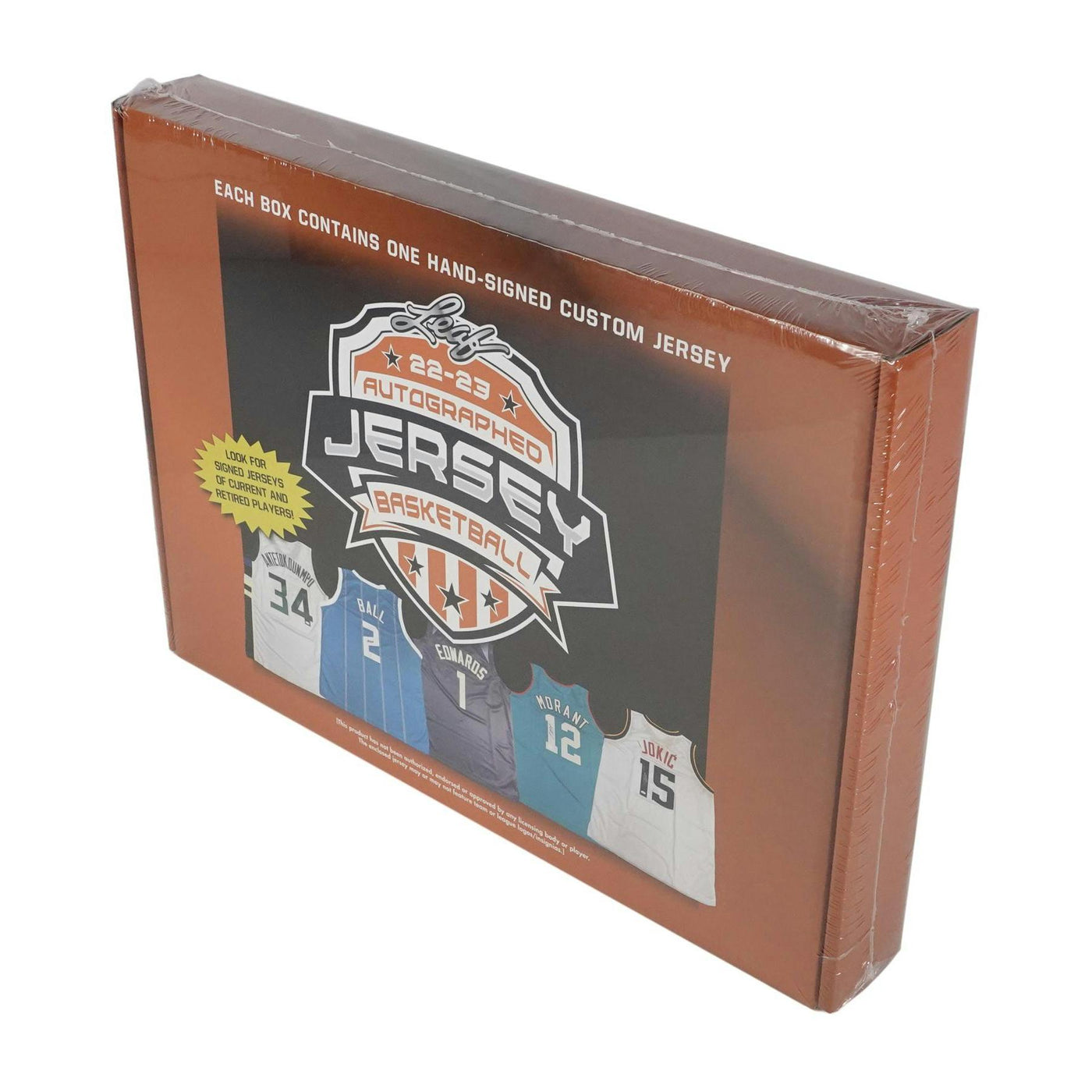 2022/23 Leaf Autographed Basketball Jersey Hobby Box (Reed Buy)