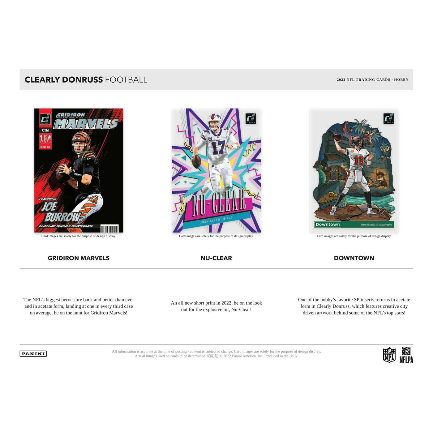 2022 Panini Clearly Donruss Football Hobby 16-Box Case