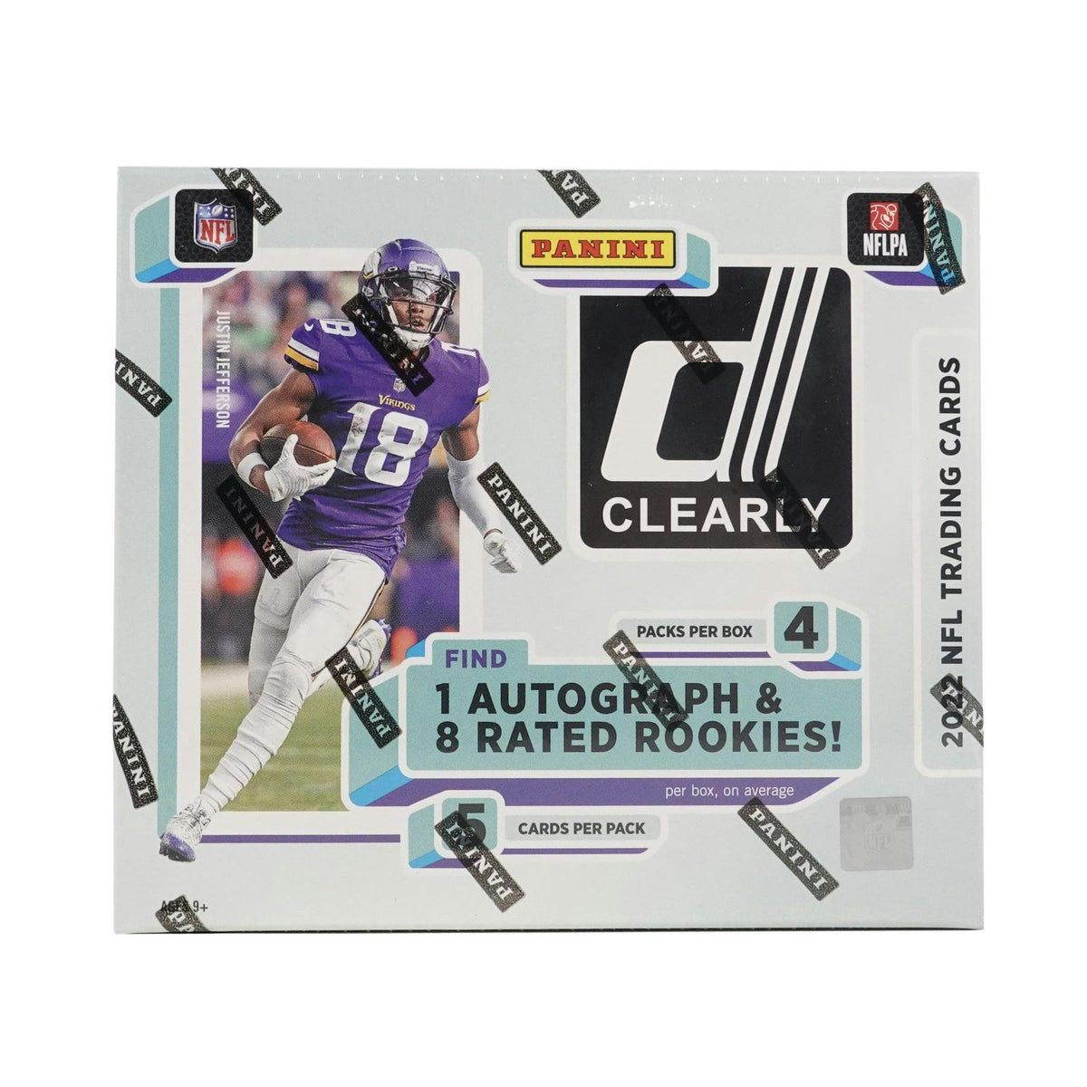 2022 Panini Clearly Donruss Football Hobby 16-Box Case