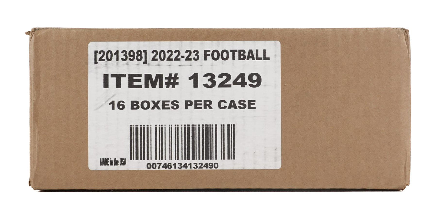 2022 Panini Clearly Donruss Football Hobby 16-Box Case
