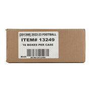 2022 Panini Clearly Donruss Football Hobby 16-Box Case