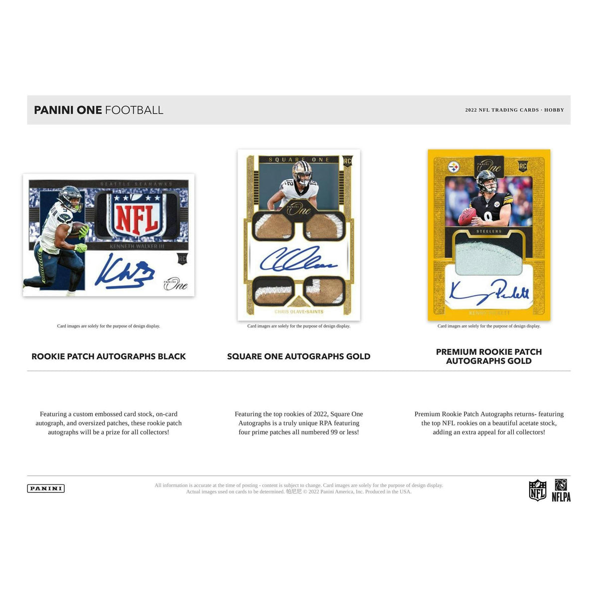 2022 Panini One Football Hobby 20-Box Case