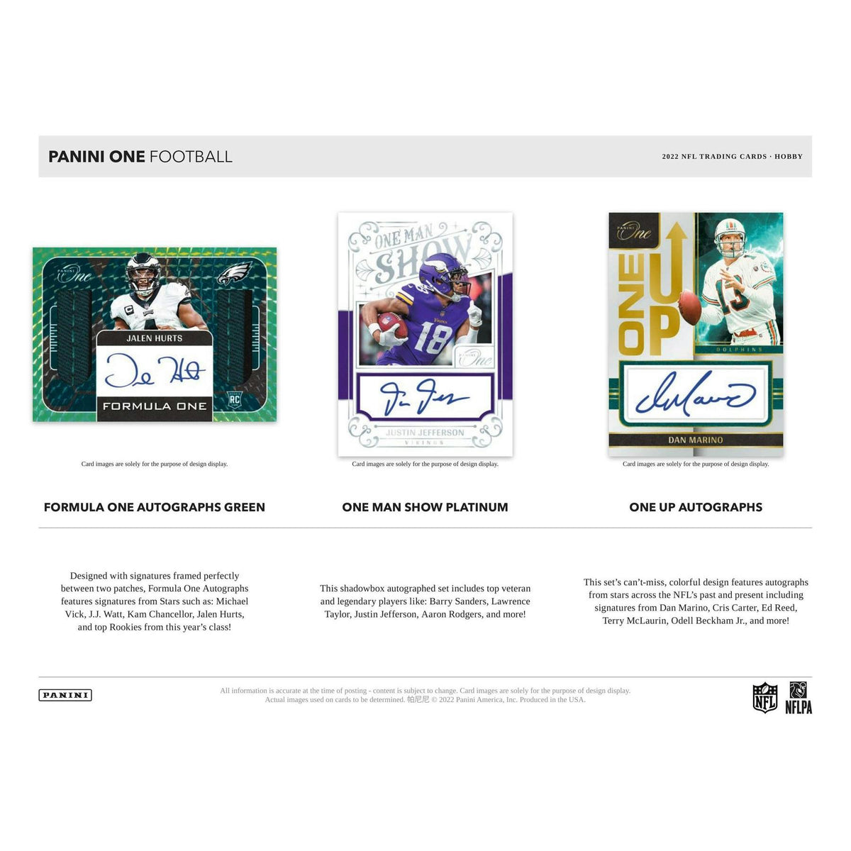2022 Panini One Football Hobby Box