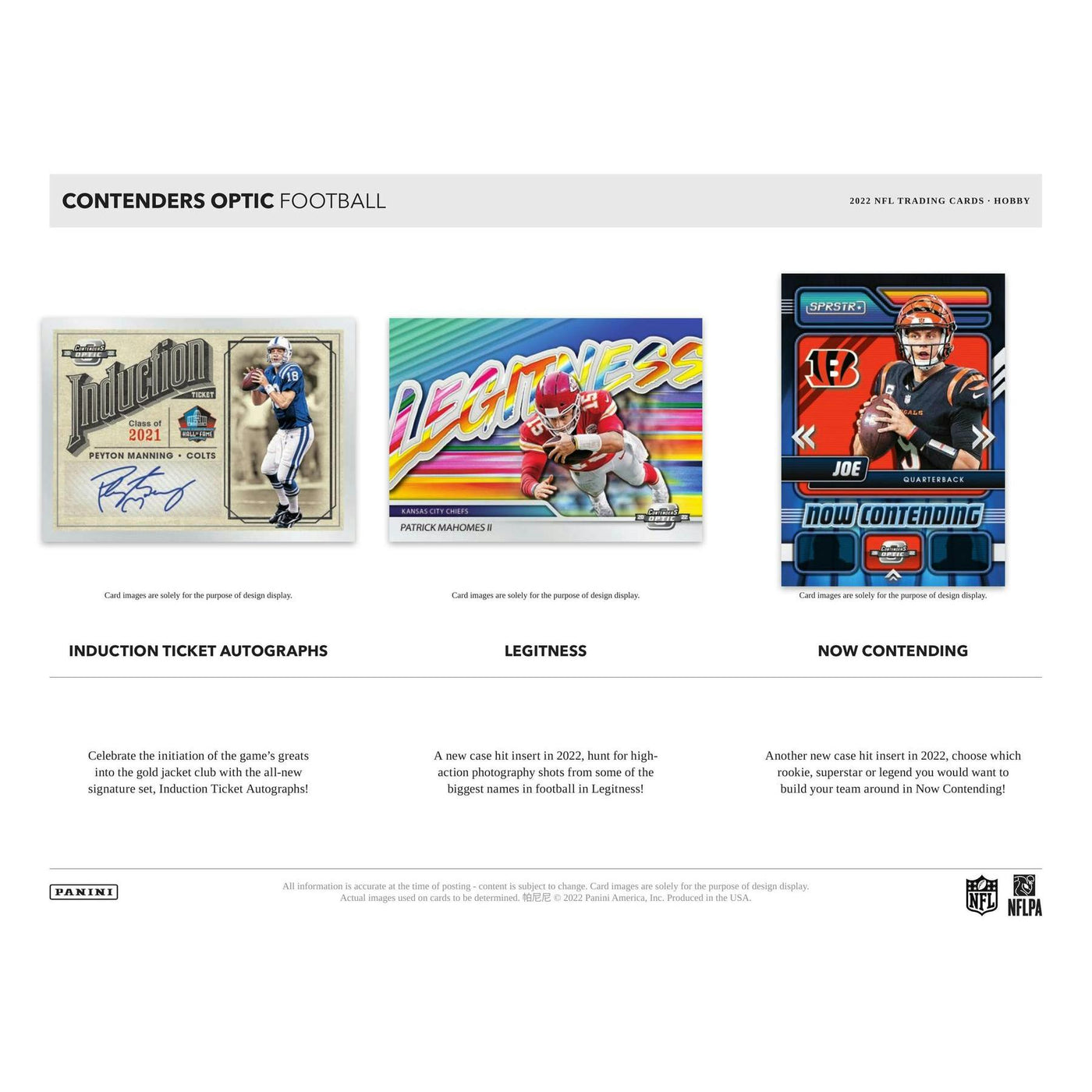 2022 Panini Contenders Optic Football Hobby 20-Box Case