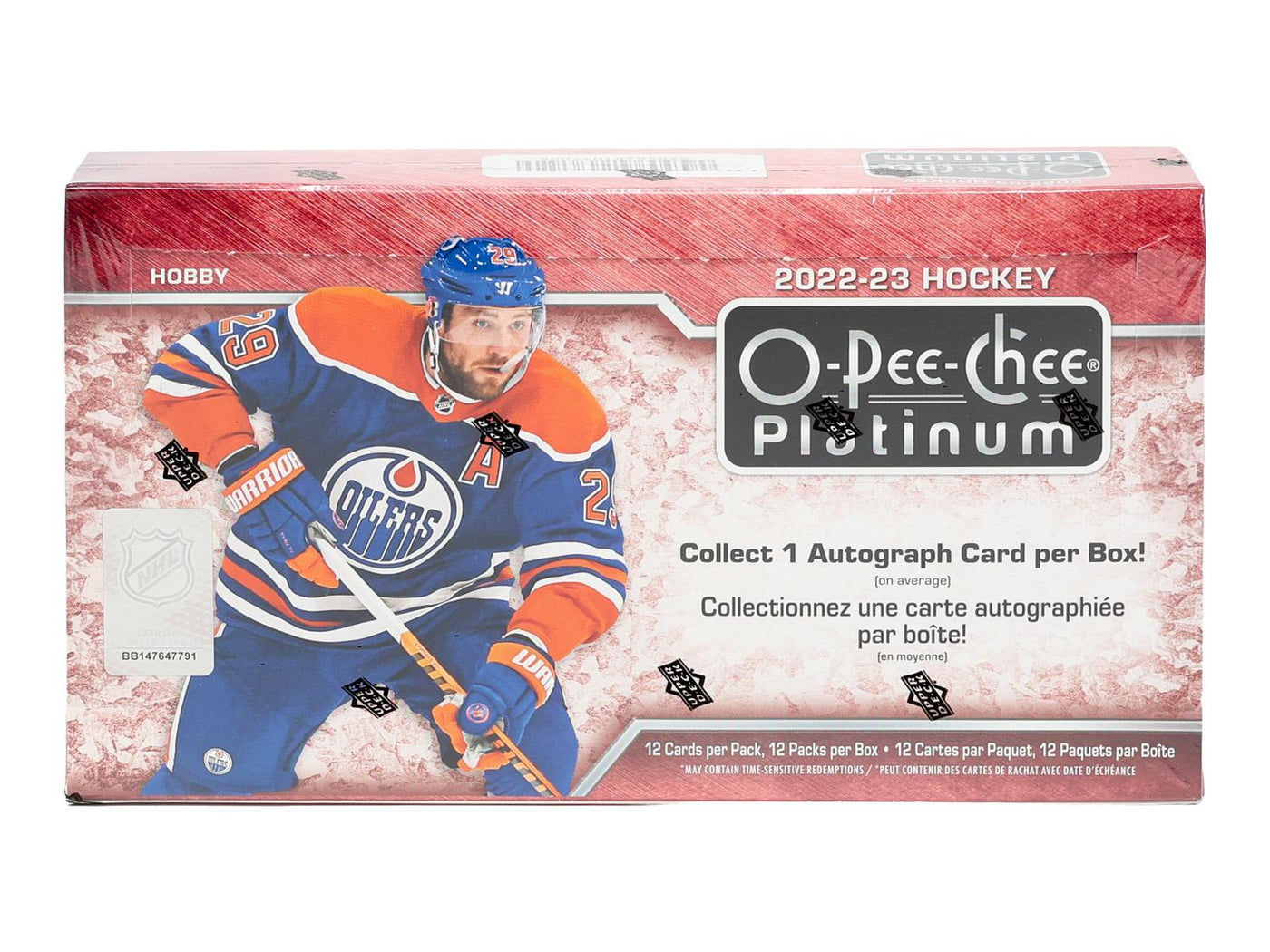 2022/23 Upper Deck O-Pee-Chee Platinum Hockey Hobby Box