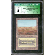 Magic the Gathering Beta Scrubland CGC 5 INKED MODERATELY PLAYED MP Ink