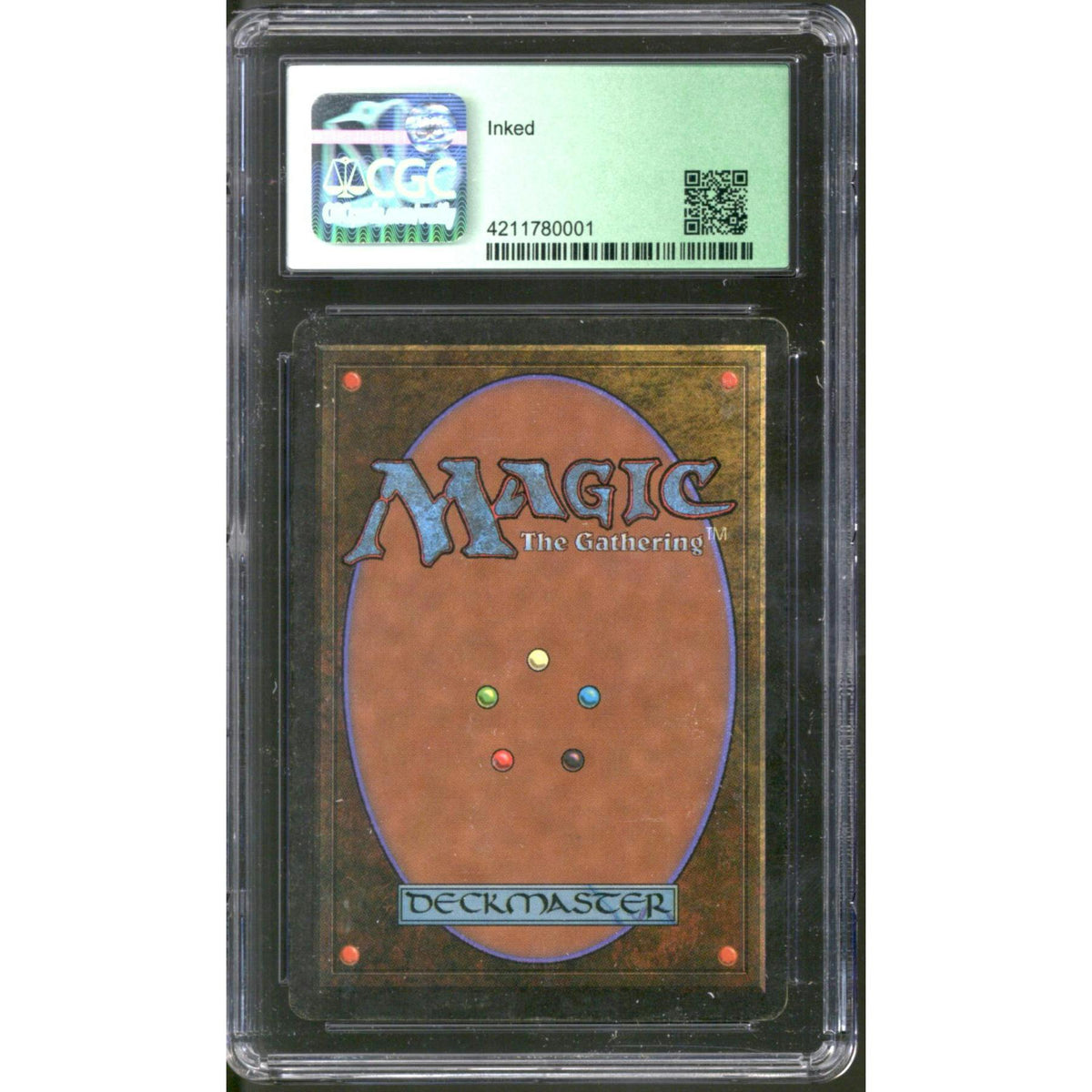 Magic the Gathering Beta Scrubland CGC 5 INKED MODERATELY PLAYED MP Ink