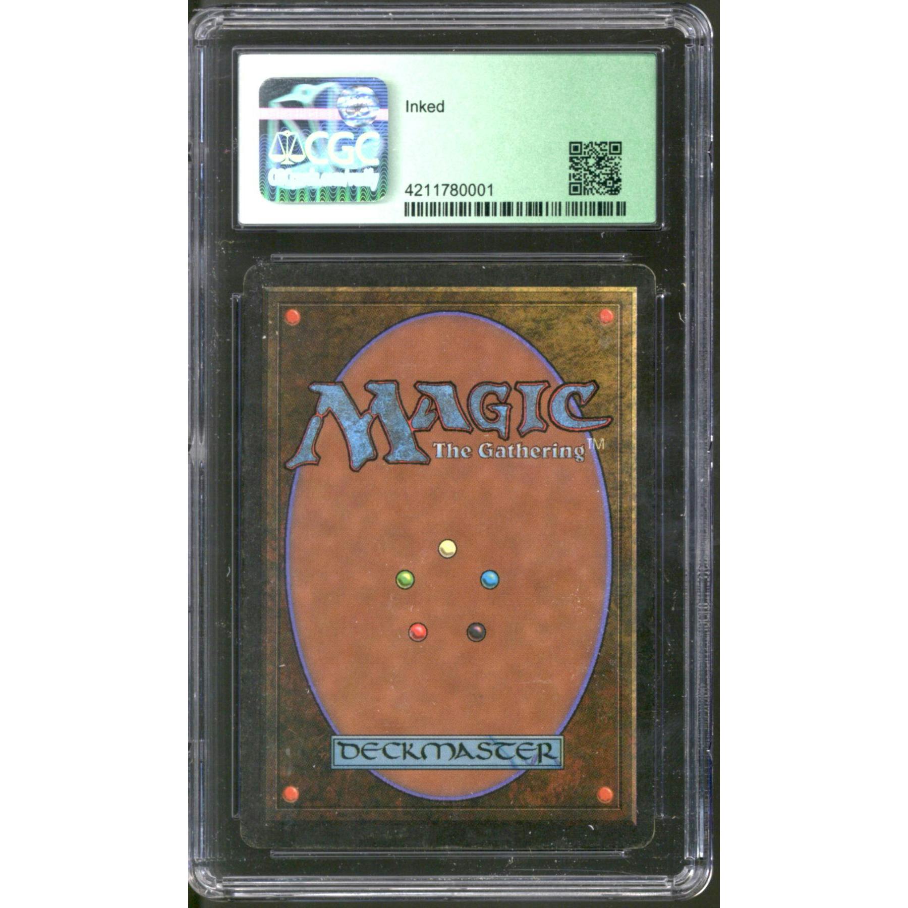 Magic the Gathering Beta Scrubland CGC 5 INKED MODERATELY PLAYED MP Ink