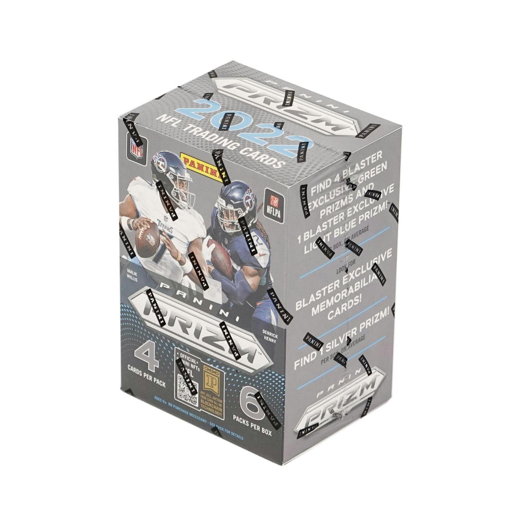 2022 Panini Prizm Football 6-Pack Blaster Box (Green & Light Blue Prizms!)