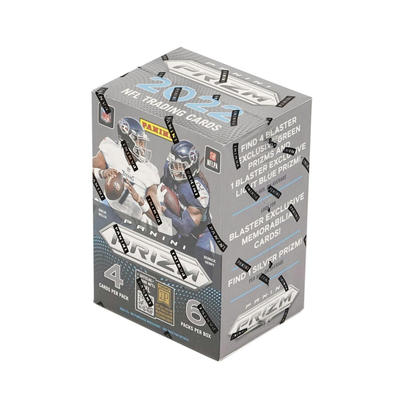 2022 Panini Prizm Football Blaster Box (Green & Light Blue Prizms!) (Reed Buy)