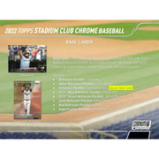 2022 Topps Stadium Club Chrome Baseball 4-Pack Blaster Box
