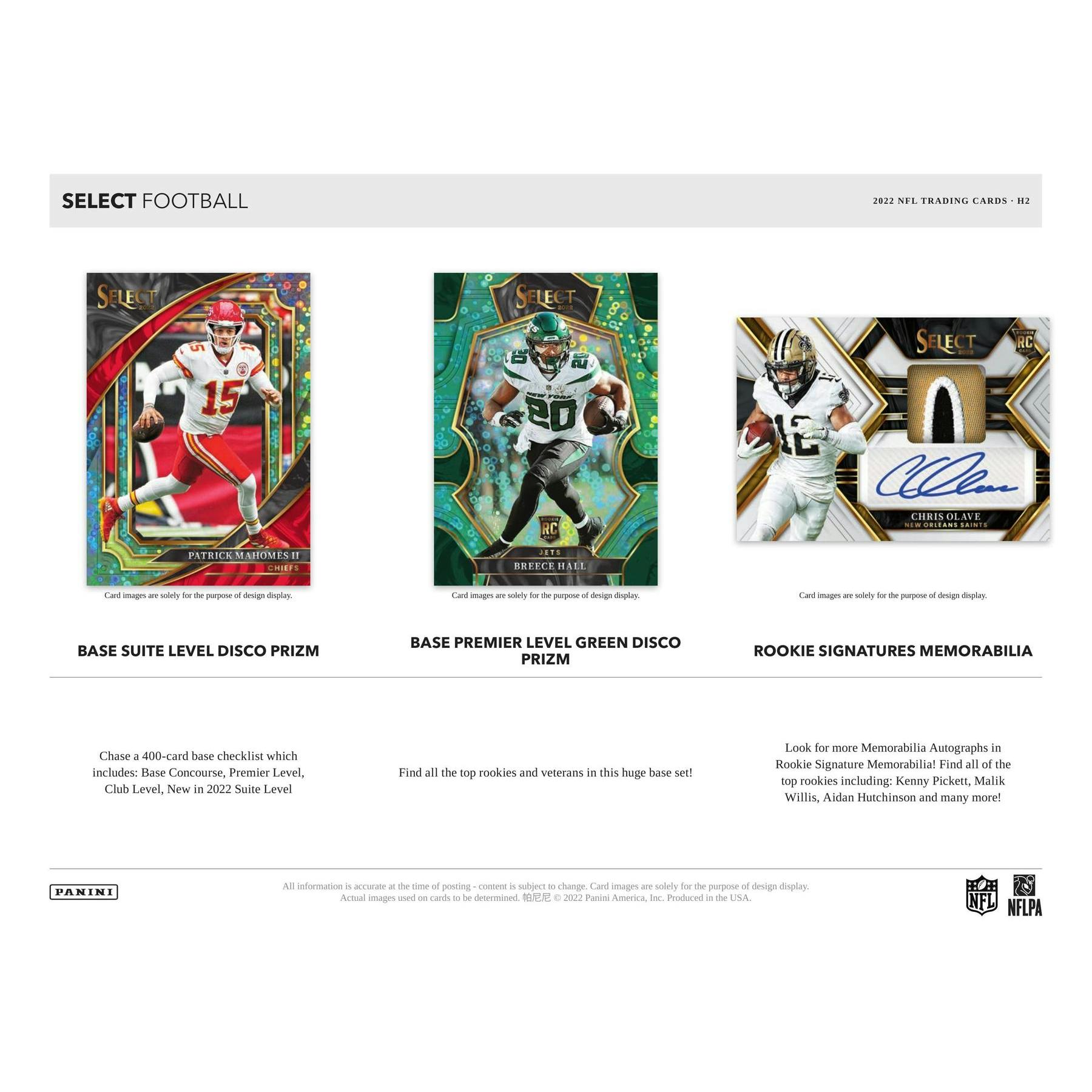 2022 Panini Select Football H2 Box (Disco Prizms!)