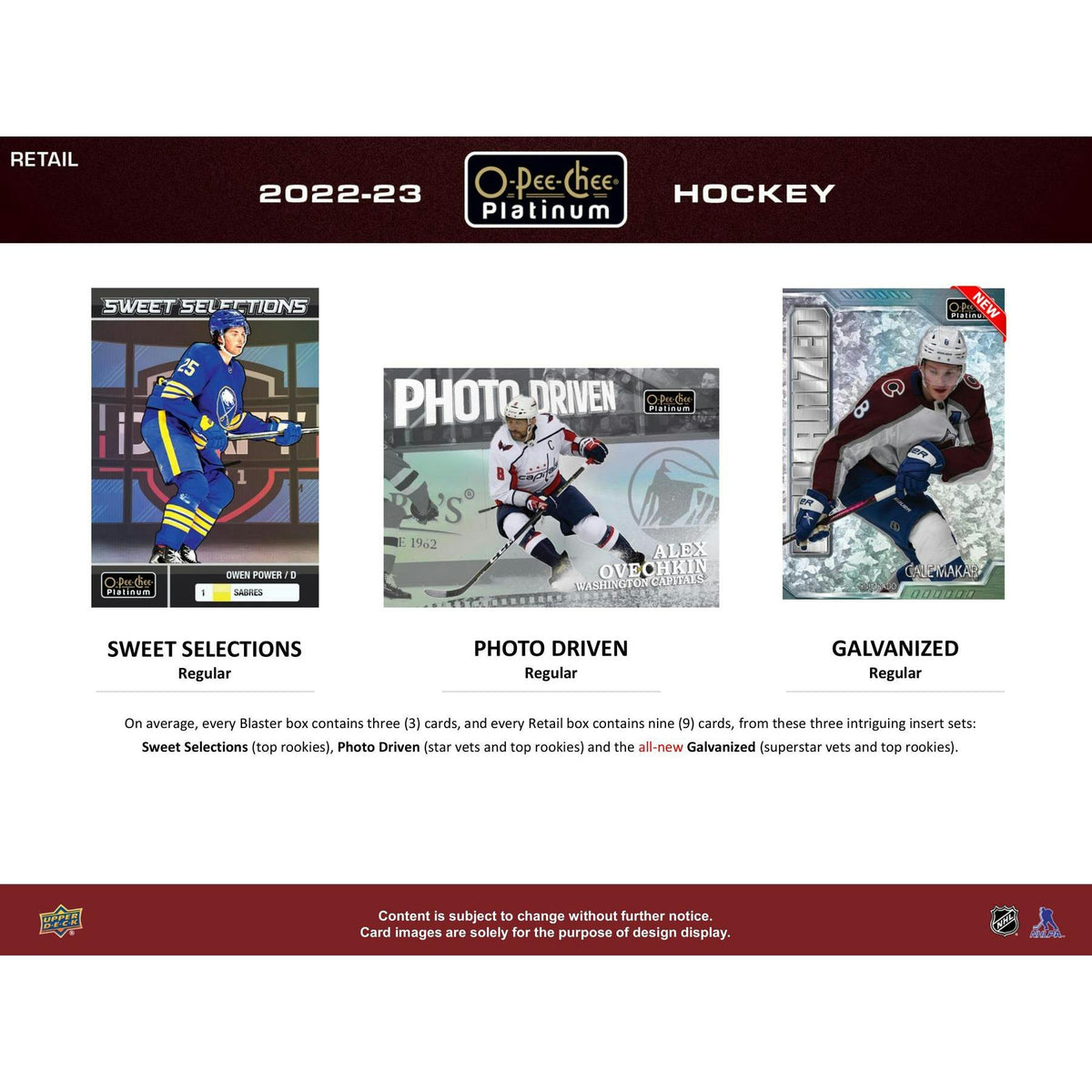 2022/23 Upper Deck O-Pee-Chee Platinum Hockey 6-Pack Blaster Box (Reed Buy)