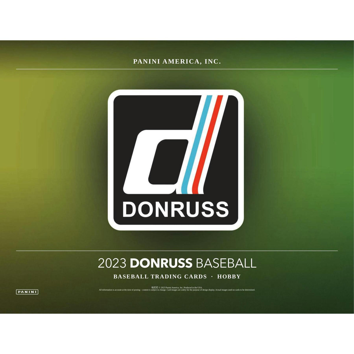 2023 Panini Donruss Baseball Hobby Box