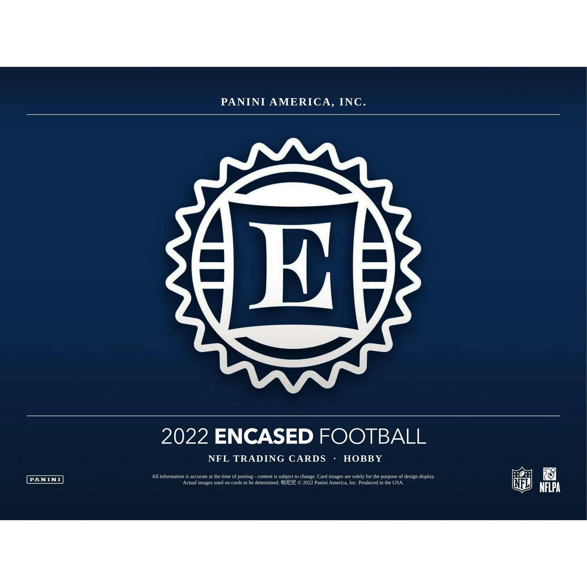 2022 Panini Encased Football Hobby 8-Box Case