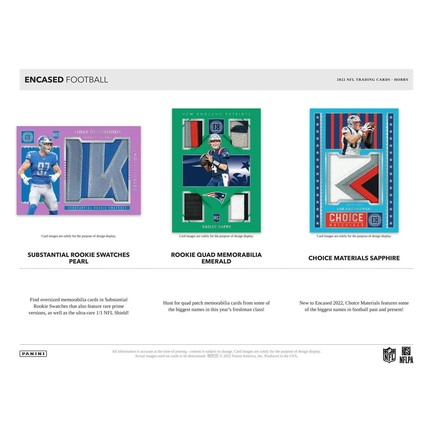 2022 Panini Encased Football Hobby 8-Box Case