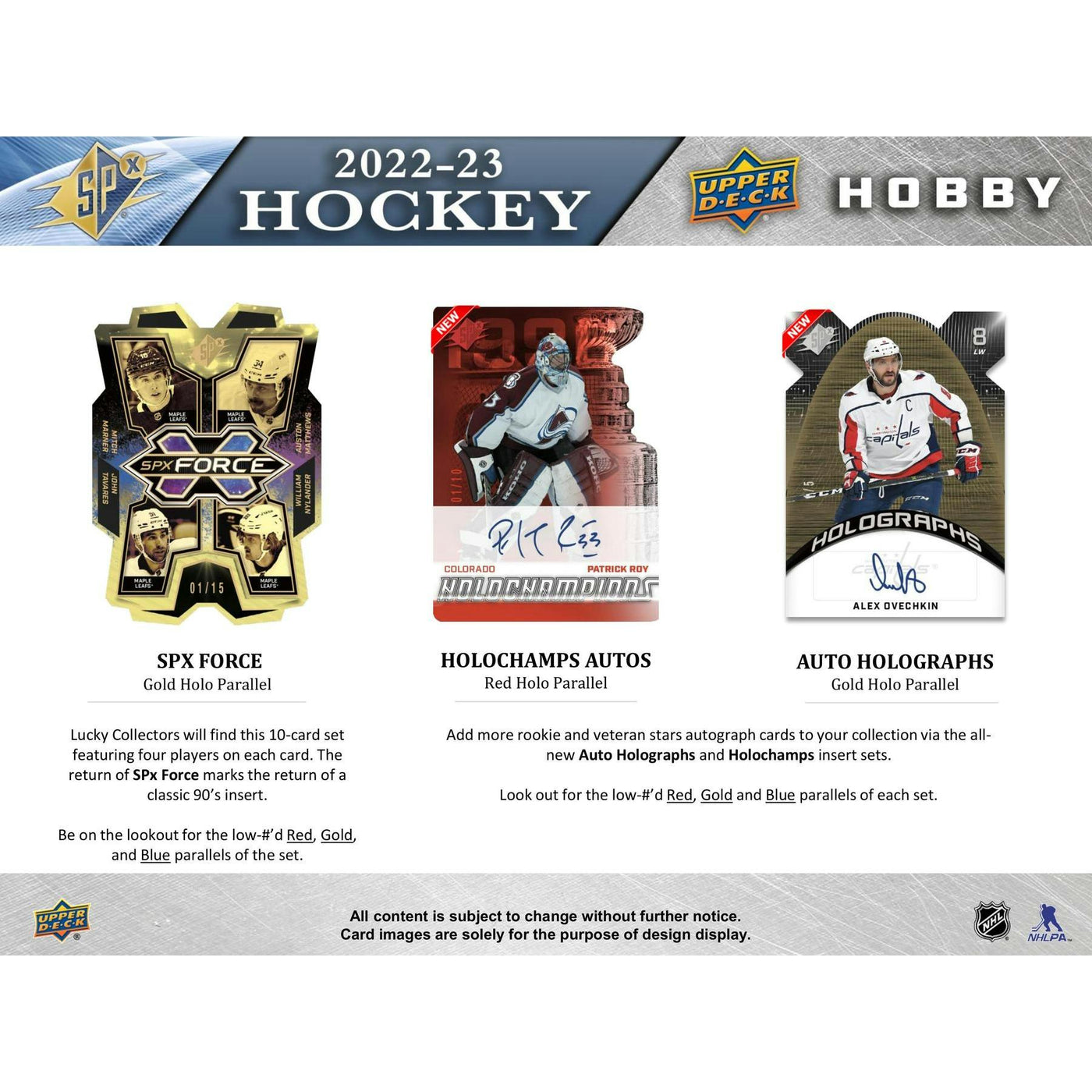 2022/23 Upper Deck SPx Hockey Hobby Box