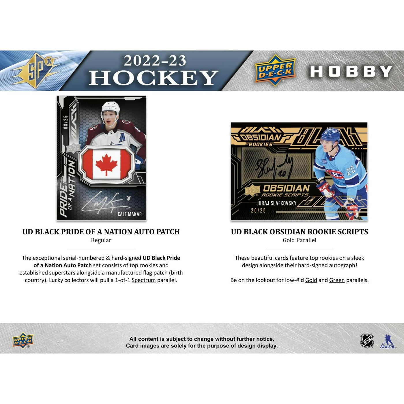 2022/23 Upper Deck SPx Hockey Hobby 20-Box Case