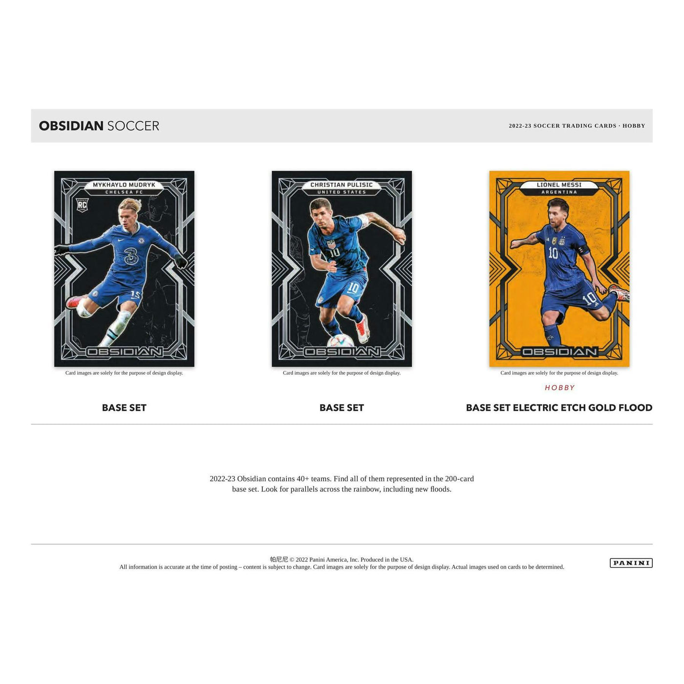 2022/23 Panini Obsidian Soccer Hobby 12-Box Case