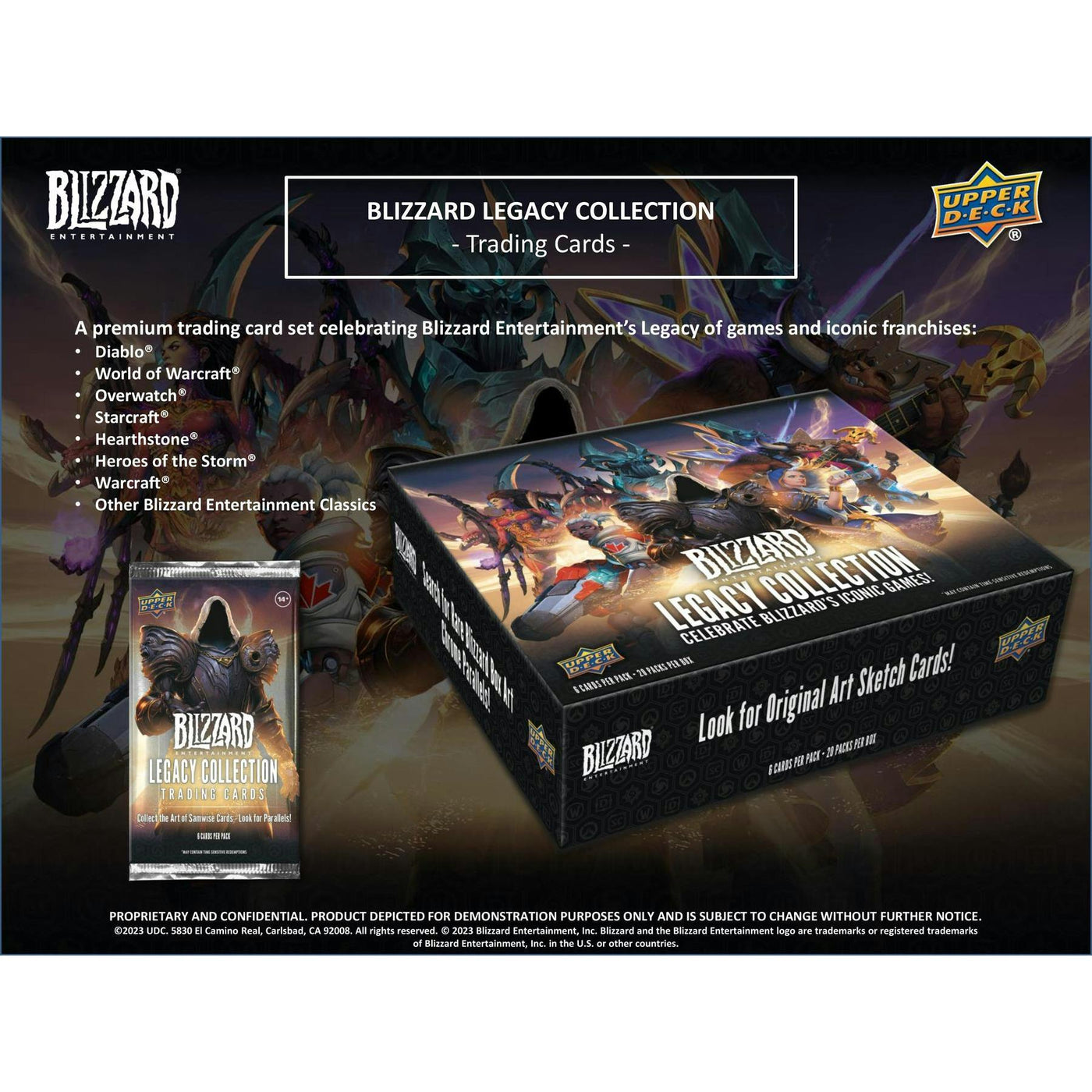 2023 Upper Deck Blizzard Entertainment Legacy Collection Hobby 12-Box Case