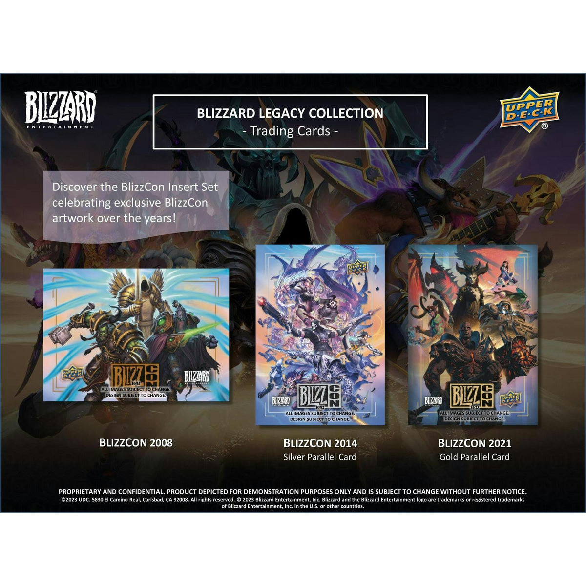 2023 Upper Deck Blizzard Entertainment Legacy Collection Hobby 12-Box Case