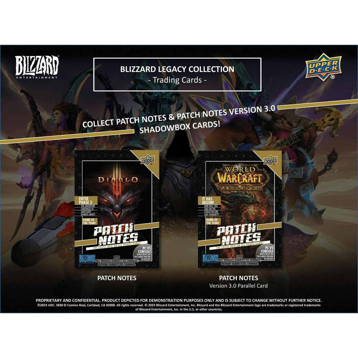 2023 Upper Deck Blizzard Entertainment Legacy Collection Hobby 12-Box Case