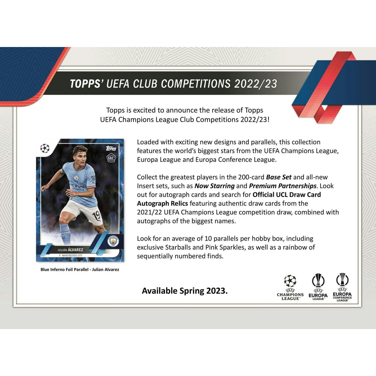 2022/23 Topps UEFA Club Competitions Soccer Hobby Box
