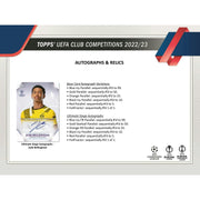 2022/23 Topps UEFA Club Competitions Soccer Hobby Box