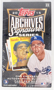2015 Topps Archives Signature Series Baseball Hobby Box (Reed Buy)