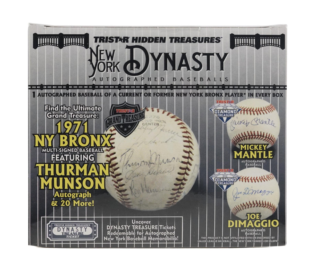 2023 TriStar Hidden Treasures New York Dynasty Autographed Baseball Hobby Box (Reed Buy)
