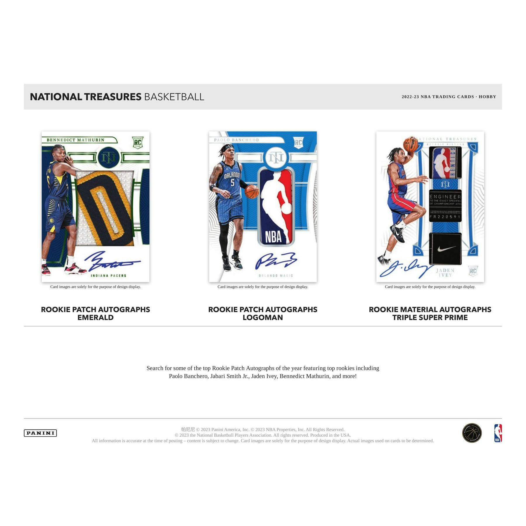 2022/23 Panini National Treasures Basketball Hobby Box