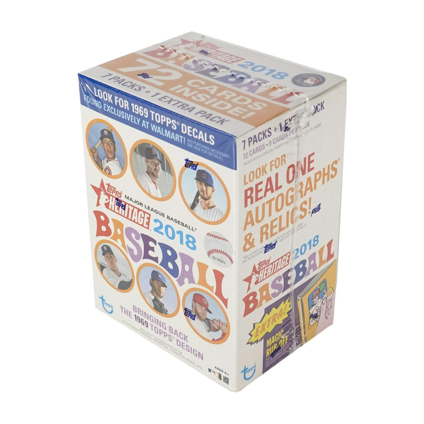 2018 Topps Heritage Baseball Blaster Box (Walmart)