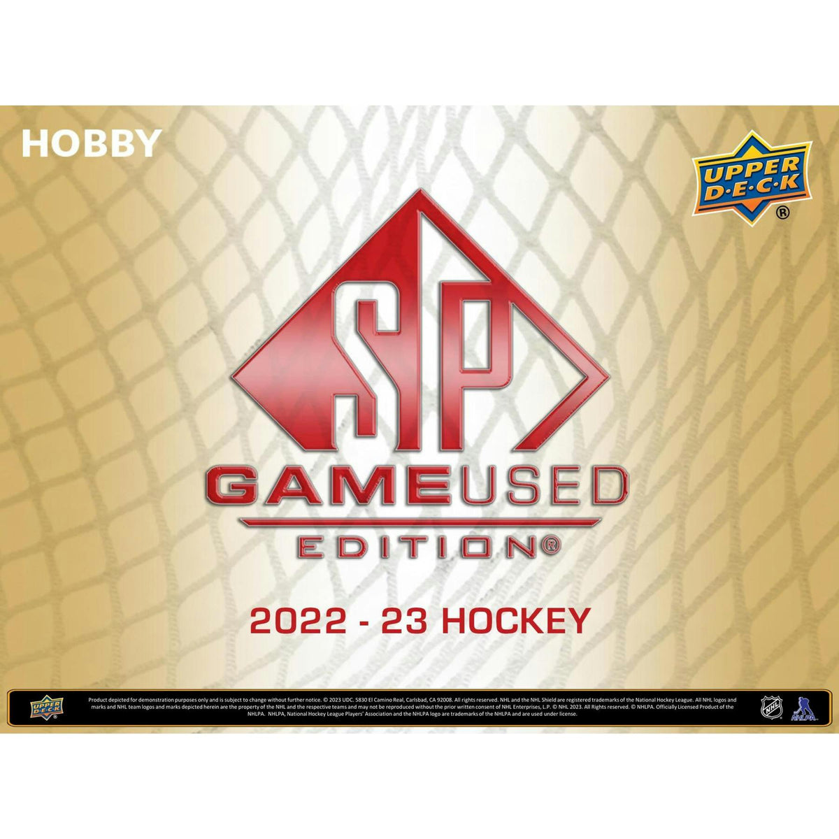 2022/23 Upper Deck SP Game Used Hockey Hobby 18-Box Case